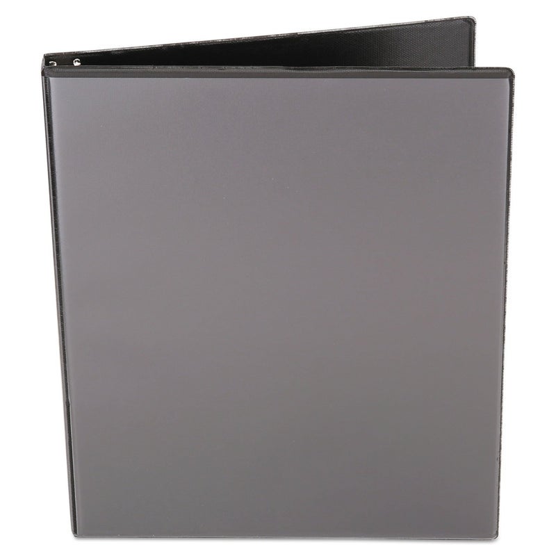 Universal Round Ring Economy Vinyl View Binder UNV20951, Black - Image 5